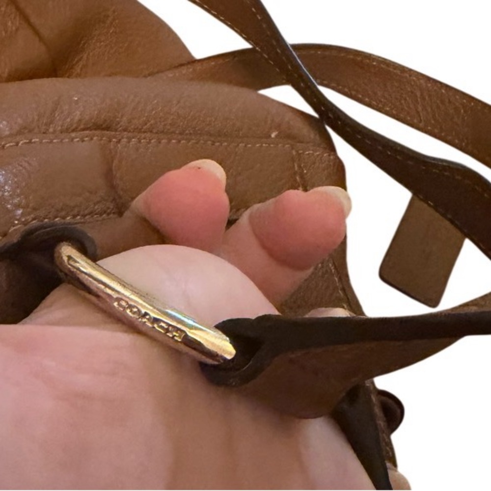 COACH Pebbled Leather Billy Backpack brown F37410 πππ - Picture 10 of 16